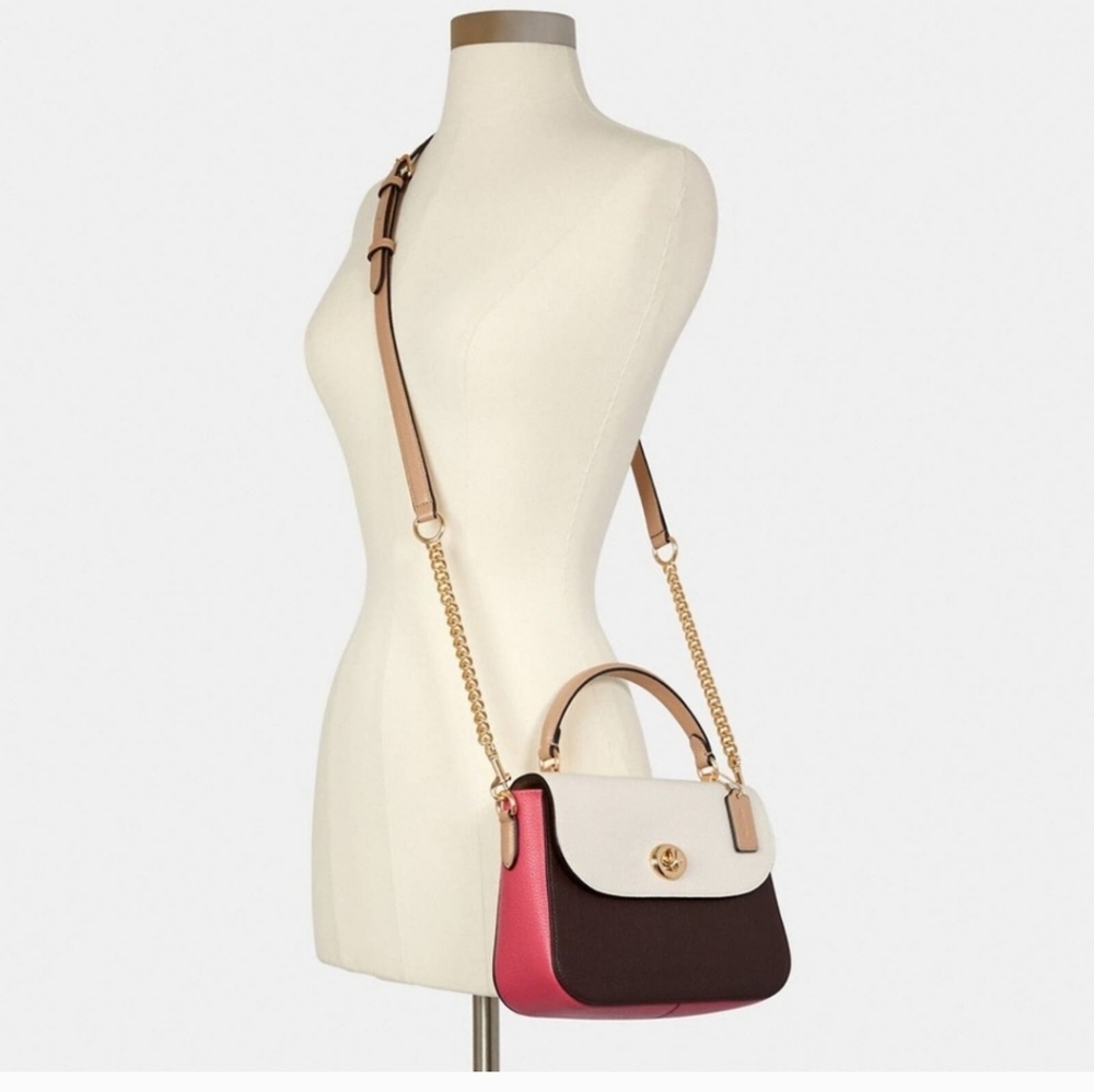 Elegant Brown Leather Shoulder Bag